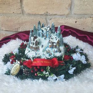Thomas Kinkade Home for the Holidays Table Centerpiece - Bradford Exchange